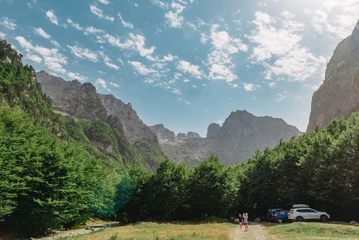 A view of the accursed mountains in the Grebaje Valley. Prokletije, also known as the Albanian Alps and the Accursed Mountains, is a mountain range on the Balkan peninsula, extending from northern Albania to Kosovo and eastern Montenegro