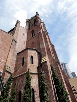 St. Patrick's Catholic Church is a Roman Catholic church in San Francisco, California, founded in 1851. It is located at 756 Mission Street, between 3rd and 4th streets, across the street from Yerba Buena Gardens in the heart of the South of Market district.