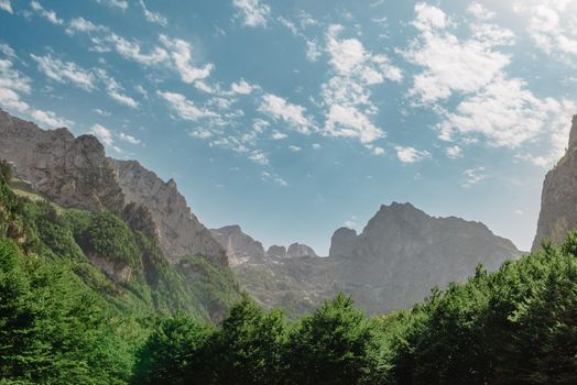 A view of the accursed mountains in the Grebaje Valley. Prokletije, also known as the Albanian Alps and the Accursed Mountains, is a mountain range on the Balkan peninsula, extending from northern Albania to Kosovo and eastern Montenegro