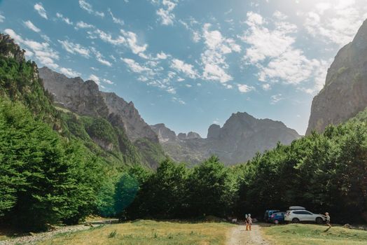 A view of the accursed mountains in the Grebaje Valley. Prokletije, also known as the Albanian Alps and the Accursed Mountains, is a mountain range on the Balkan peninsula, extending from northern Albania to Kosovo and eastern Montenegro