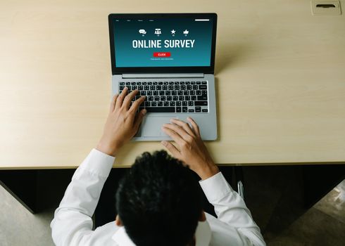 Online survey form for modish digital information collection on the internet network