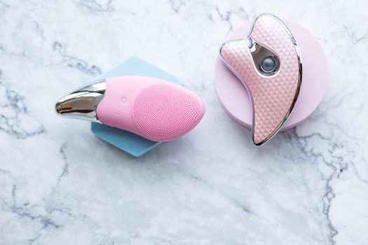 Electric Facial Spa Massager and Cleanser, Sonic Vibration, pink