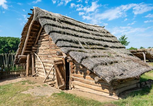 Museum of Great Moravia Modra. Wooden house of subjects from the time of Great Moravia