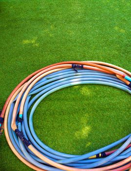 The old Rubber hose on Artificial grass