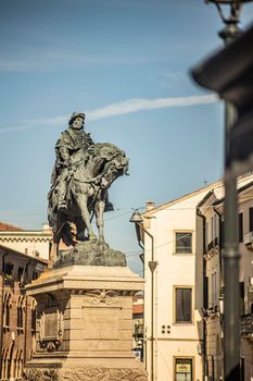 Rovigo, Italy Horse statue of Garibaldi