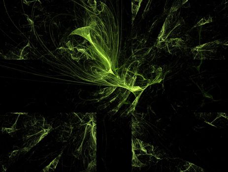 Imaginatory lush fractal texture image abstract background