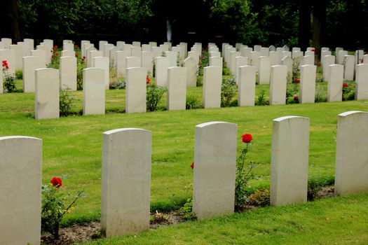 Memorial world war II cemetery in the Netherlands