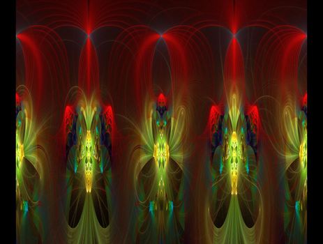 Imaginatory lush fractal texture image abstract background