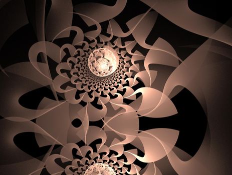 Imaginatory lush fractal texture image abstract background