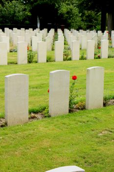 Memorial world war II cemetery in the Netherlands