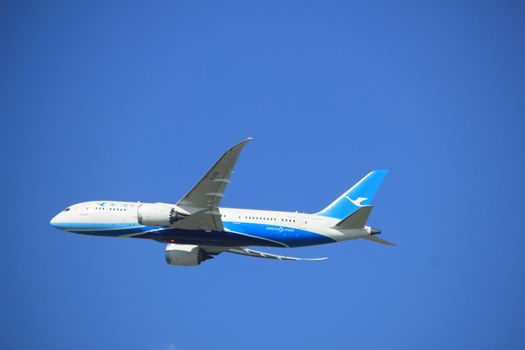 Amsterdam the Netherlands - September 23rd 2017: B-2761 Xiamen Airlines Boeing 787-8 Dreamliner takeoff from Kaagbaan runway, Amsterdam Airport Schiphol