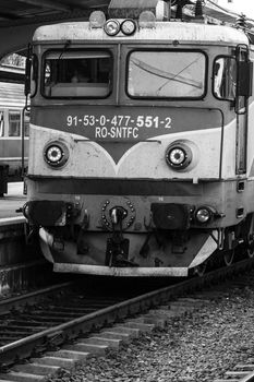 Train at Bucharest North Railway Station (Gara de Nord Bucharest) Romania, 2022