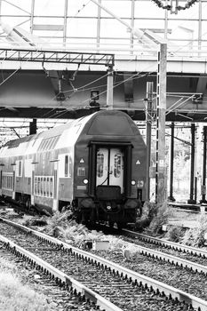 Train at Bucharest North Railway Station (Gara de Nord Bucharest) Romania, 2022