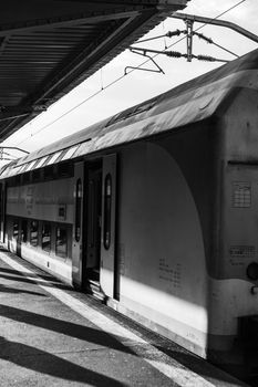 Train at Bucharest North Railway Station (Gara de Nord Bucharest) Romania, 2022