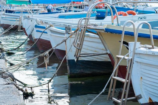 Berth boat beach fisherman water nature sea fishing pier coast, for landscape reflection for travel from ocean cloud, boating transportation. Taut moored grass,