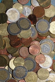 Euro coins close up background financial modern high quality big size prints