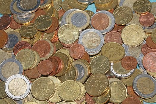 Euro coins close up background financial modern high quality big size prints