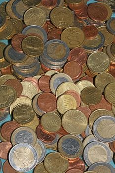 Euro coins close up background financial modern high quality big size prints