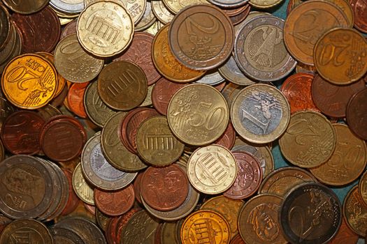 Euro coins close up background financial modern high quality big size prints