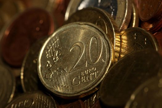 Euro coins close up background financial modern high quality big size prints