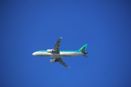 Amsterdam the Netherlands - September 23rd 2017: EI-DEF Aer Lingus Airbus A320-214 takeoff from Kaagbaan runway, Amsterdam Airport Schiphol