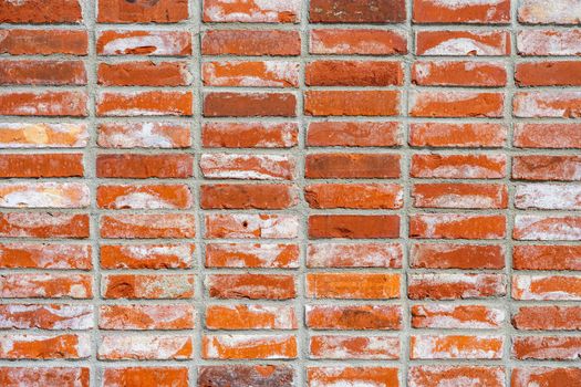Background from a wall made of red clinker bricks