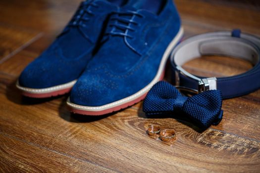 men's accessories on a wedding day