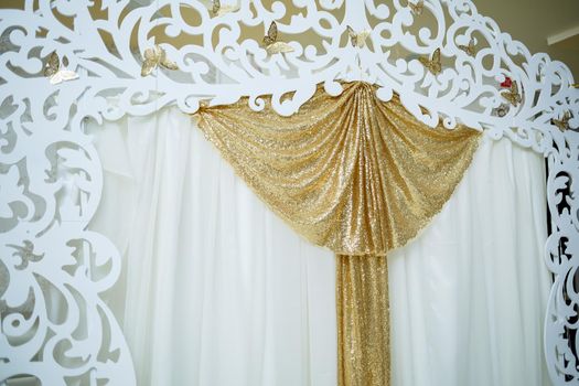 Wedding beautiful arch for the wedding ceremony of the newlyweds