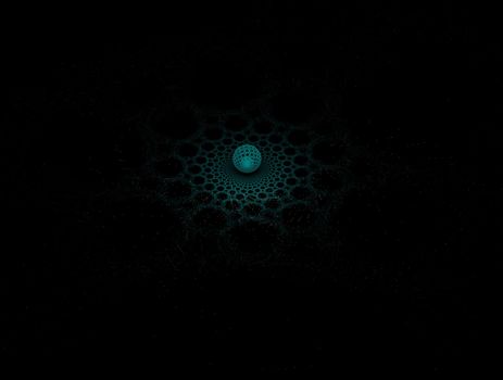 Imaginatory lush fractal texture image abstract background