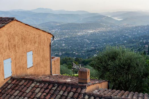 old typical stone house in provence, france