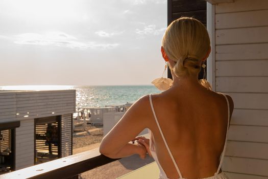 Sea mediterranean sorrento window coast view open room travel balcony, for ocean lifestyle for beautiful from sky relaxation, portrait looking. Luxury casual model,