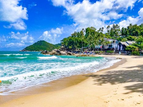 Aerial view of Thong Nai Pan Beach in Koh Phangan, Thailand, south east asia