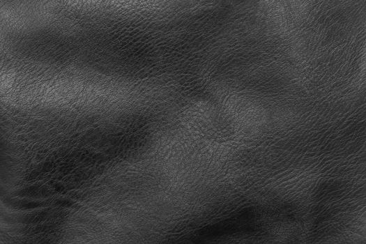 Black Abstract Pattern Leather Natural Background Dark Material Texture.