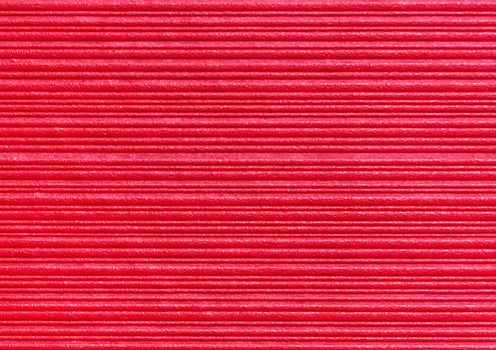 Red abstract striped pattern wallpaper background, paper texture with horizontal lines.