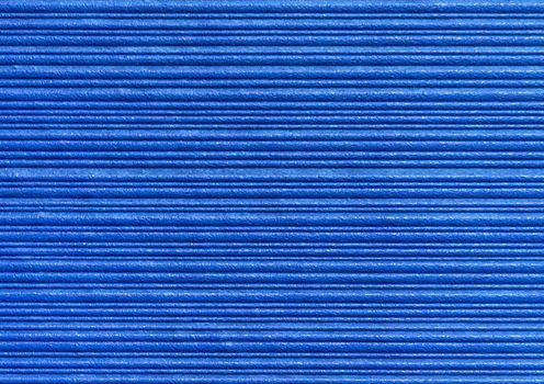 Blue abstract striped pattern wallpaper background, paper texture with horizontal lines.