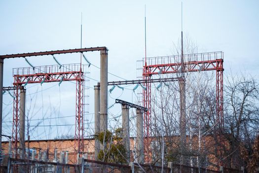 powerful power plant with old parts requiring replacement