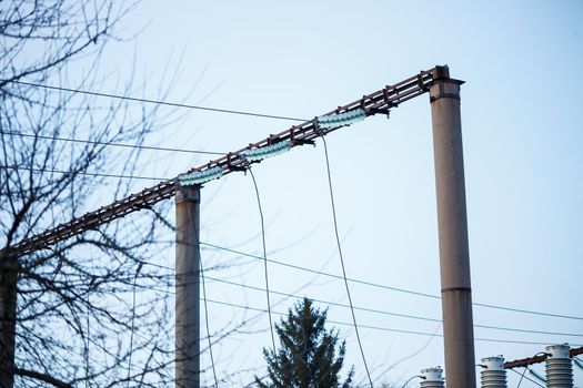 powerful power plant with old parts requiring replacement