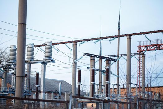 powerful power plant with old parts requiring replacement