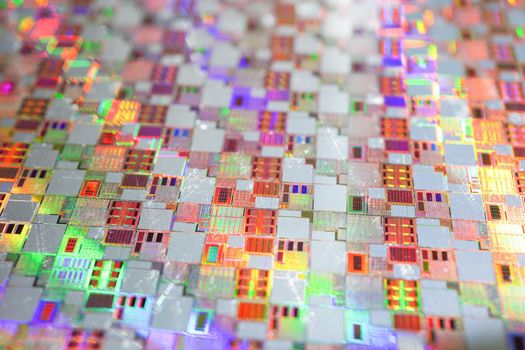 Silicon wafer for manufacturing semiconductor of integrated circuit.