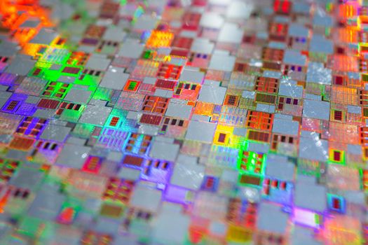 Silicon wafer for manufacturing semiconductor of integrated circuit.