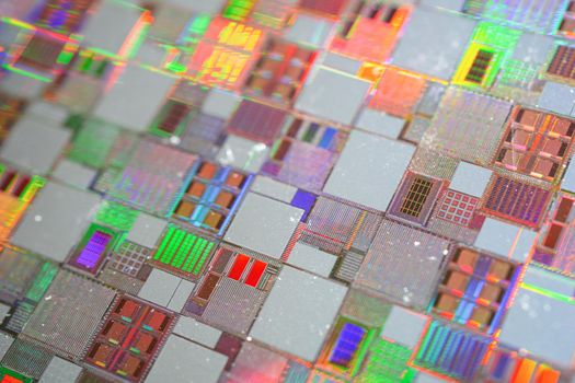 Silicon wafer for manufacturing semiconductor of integrated circuit.