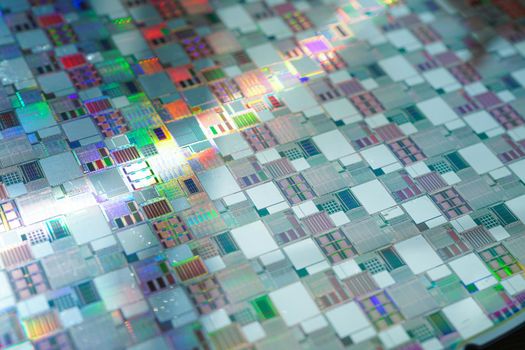 Silicon wafer for manufacturing semiconductor of integrated circuit.