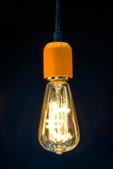 Money making idea. Light bulb with Euro symbol.