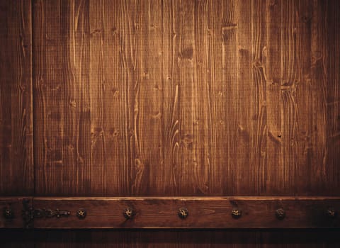 Close up of wall made of wooden planks.