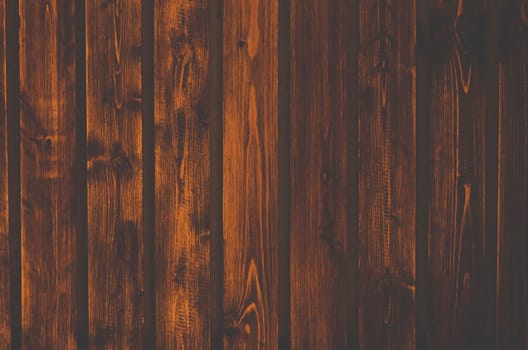 Close up of wall made of wooden planks.