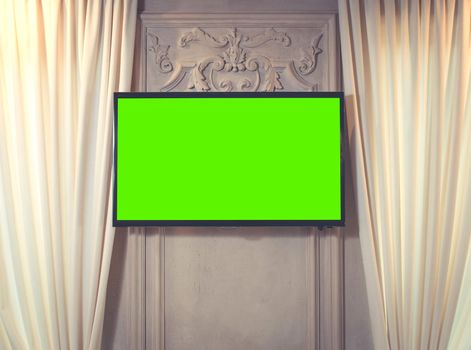 plasma TV on the wall