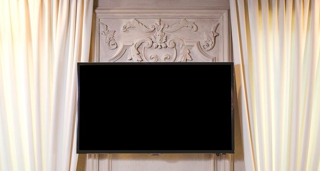 plasma TV on the wall