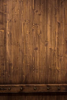 Close up of wall made of wooden planks.