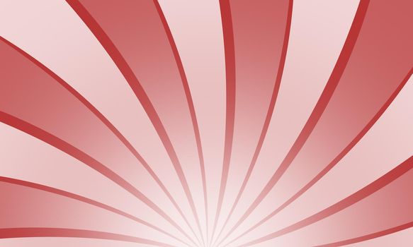 Vintage grunge red radial lines background. Rectangle fight stamp for card. Retro graphic circus  texture.