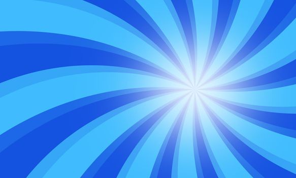 Vintage grunge blue radial lines background. Rectangle fight stamp for card. Retro graphic circus texture.